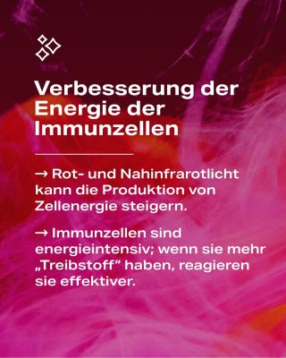 Wie rotes Licht die Immunität stärken kann 💪 Die Rotlichttherapie gehört zu den Methoden, die die Wissenschaft wegen ihres...